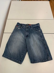 Southpole Shorts 34 Medium Wash Baggy Denim Red Tabs Y2K Streetwear Skater VTG - Picture 1 of 12