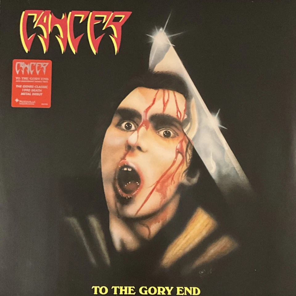 Cancer - To The Gory End LP 2025 Peaceville – VILELP1232 Burgundy Marble *UK