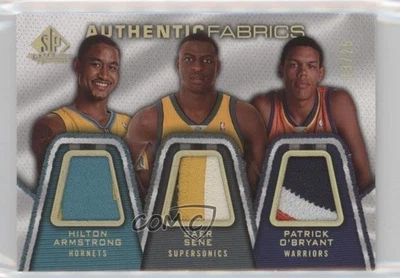 2007 SP Game Used Authentic Fabrics /25 Saer Sene Hilton Armstrong Triple Patch - Image 1 of 2