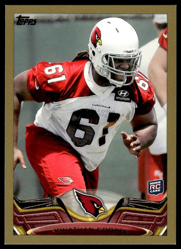 2013 Topps #274 Jonathan Cooper SN,RC Gold #/2013 Arizona Cardinals NM+ - Image 1 of 2