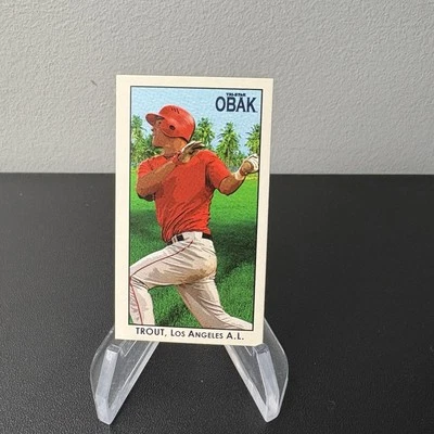 Mike Trout 2010 Tri-Star Obak #N28 Mini Los Angeles Angels - Image 1 of 2