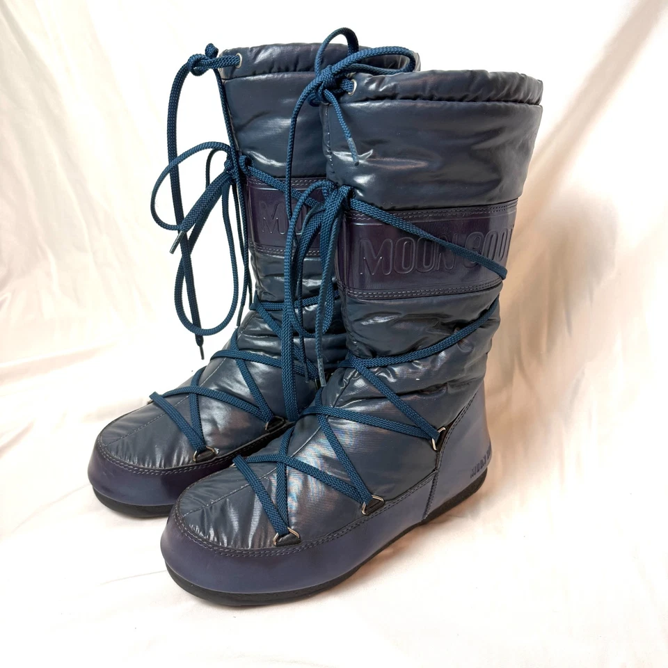 Botas de nieve TECNICA The Original Moon Boot azules para mujer talla EU 38 (US 7/7.5) Foto 1 de 4