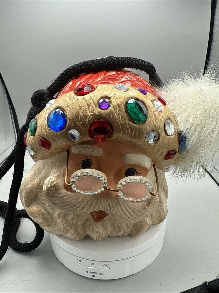 BOLSO CLUTCH TIMMY WOODS DORADO MÚLTIPLES JOYAS TALLADO SANTA CLAUS Foto 1 de 4