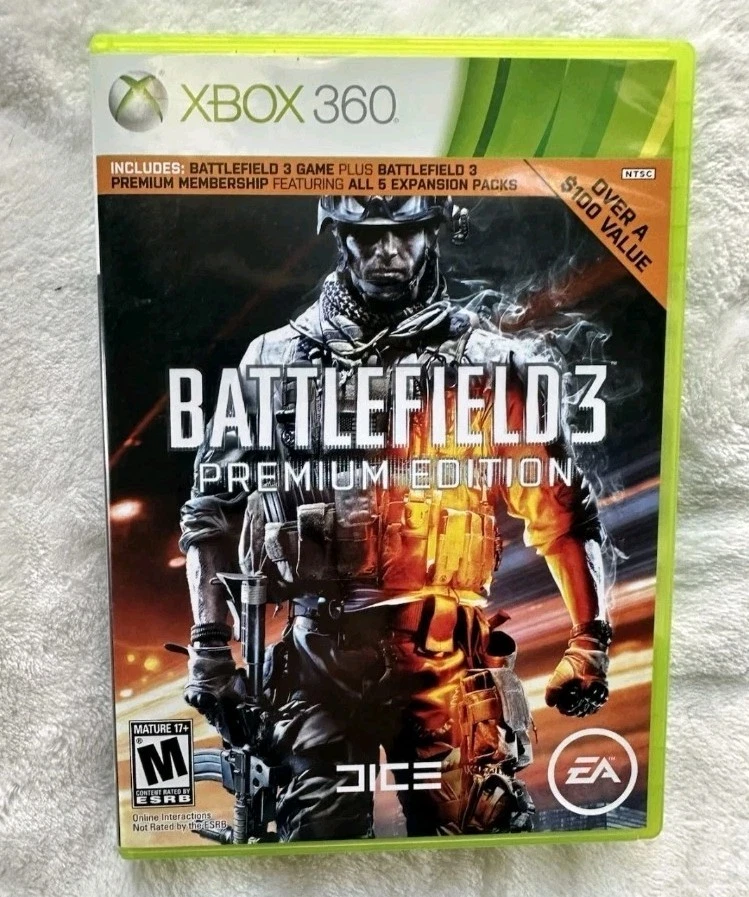 Battlefield 3 -- Premium Edition (Microsoft Xbox 360 Authentic Replacement Case  - Image 1 of 1
