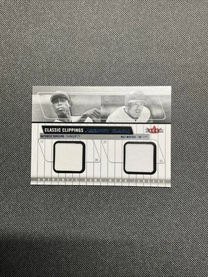 2005 Fleer Classic Clippings Jersey Rack double Soriano / Matsui #JR-AS/KM - Image 1 of 4