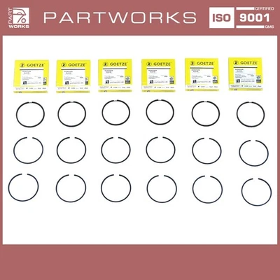 6x Kolbenringe für PORSCHE 964 3.6 Carrera 965 turbo Kolbenringsatz GOETZE - Image 1 of 4