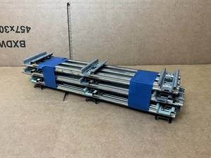 LIONEL O GAUGE TRACK 3 RAIL STRAIGHT TRACK SECTIONS PIECES 6X 250MM VERY NICE ! - Picture 1 of 5