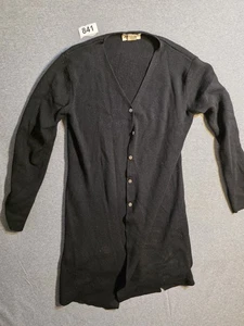 Eddie Bauer 100% Merino Wool Black Sweater Dress Small. Small Tear At Bottom - Picture 1 of 6