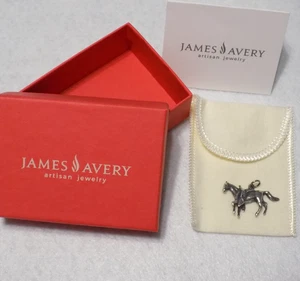James Avery 925 Retired Saddled Horse Charm - Picture 1 of 10