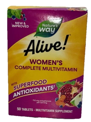 Nature's Way Alive! Multivitamínico Completo Mujer 50 Comprimidos Exp 9/2026 Foto 1 de 4