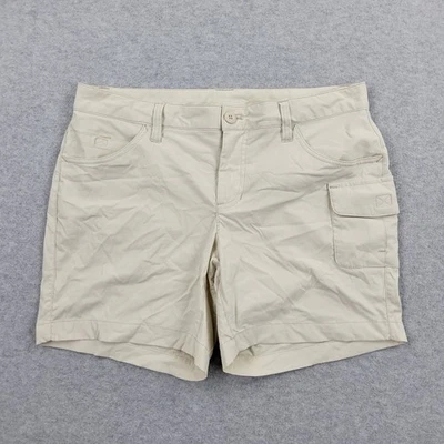 Eddie Bauer Travex Cargo Shorts Womens 8 Beige Nylon Hiking - Image 1 of 4