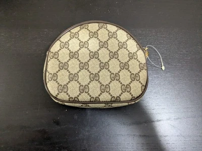 Vintage GUCCI GG Cosmetic Bag Pouch PVC Leather Authentic,  Pls Read Description - Image 1 of 4