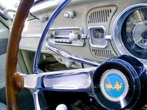 Chrome Turn Switch Indicator Cover for VW Bug Ghia Type 3 nice rare item AAC009 - Picture 1 of 3