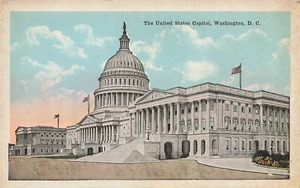 UNITED STATES CAPITOL BUILDING EAST VIEW POSTKARTE WASHINGTON DC 1910er - Bild 1 von 2