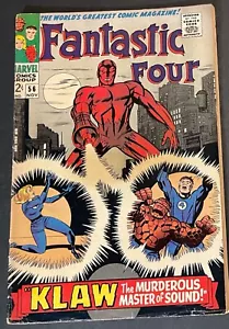 FANTASTIC FOUR #56 Nov 1966 KLAW Medusa 4.5 VG+ - Picture 1 of 9