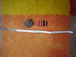 HUH ORIGINAL BADGE 3 CM & RIBBON GERMAN ARMY KRIEGERUEREIN DASSEL WW1 - Picture 1 of 3
