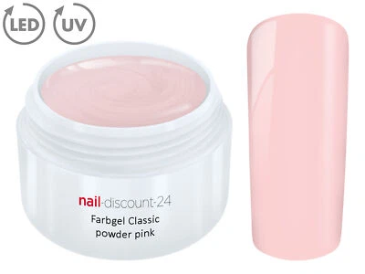 Color UV Gel LED FARBGEL POWDER PINK French Modellage Nail Art Design Nagel Rosa - Bild 1 von 3