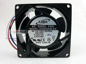 ADDA 8025 220V 110V Dual Voltage AA8252HB-AW Cabinet Double Ball Cooling Fan  - Picture 1 of 4