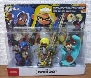 Nintendo Amiibo Splatoon Triple Set Octoling Blue Inkling Yellow Smallfry New FS - Picture 1 of 2