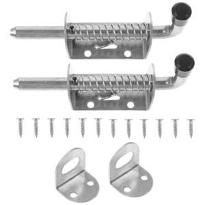 Set 2 chiusure per porte e finestre bulloni per botte chiusure per fienile resistenti - Foto 1 di 12