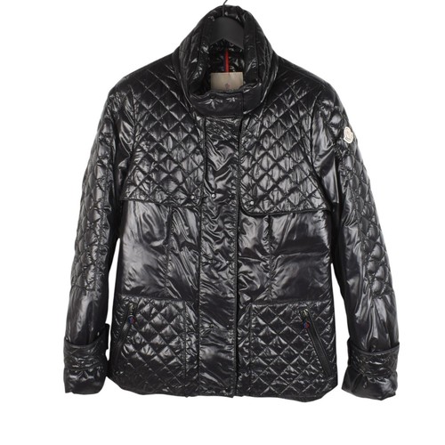 Piumino donna nero Moncler Kingston originale giacca cappotto taglia 3 M H5415
