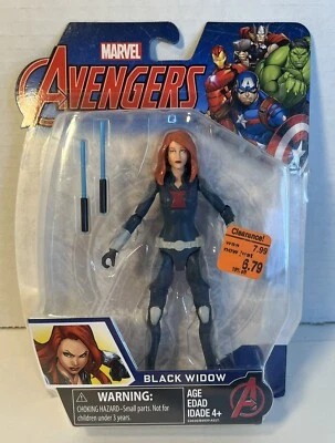 Figura de acción Black Widow 5" Marvel Posable con bastones nueva en caja Foto 1 de 4
