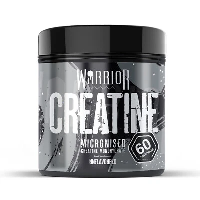 Creatine Monohydrate Powder 300g - Warrior Supplement - Micronised - 60 Servings - Image 1 of 4