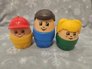 Lot of 3 Vintage 90s Step 2 Toddle Tots Jumbo Chunky Figures Plastic Toys - Picture 1 of 5