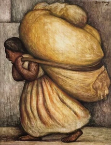 DIEGO RIVERA Art Poster or Premium Canvas Print "Pepenadora" - Picture 1 of 1
