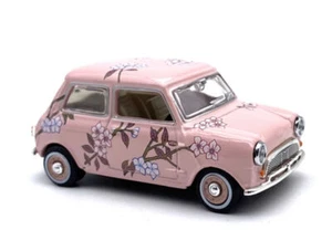 GB 1:43 Mini Copper Pink Just Married Flower Classic Model Collect Metal Car - Picture 1 of 5