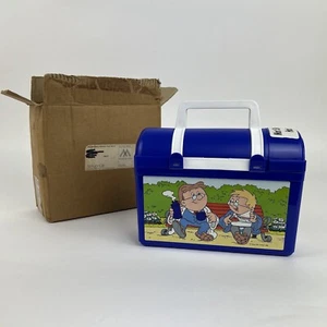 Fiambrera Tetley con frasco oculto en tapa 1996 marketing promocional coleccionable - Imagen 1 de 5