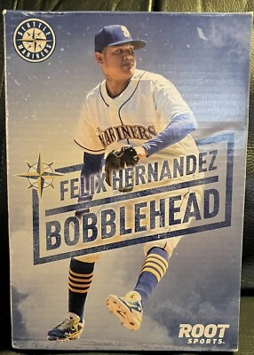 2016 Felix Hernandez Seattle Mariners Stadium Bobblehead  Root Sports NEW - Image 1 of 3