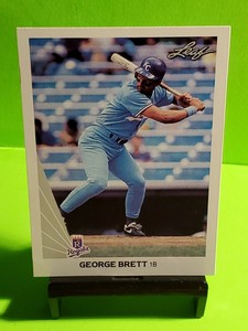 1990 George Brett Kansas City Royals MLB Baseball Card Leaf #178