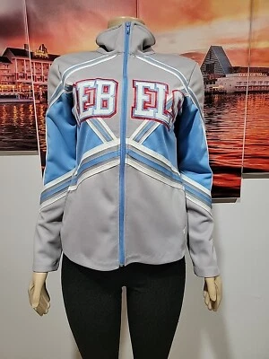 VARSITY, "REBELS" Talla M Gris Azul Rayas en Contraste Mujer De Colección. Chaqueta #6 Foto 1 de 4