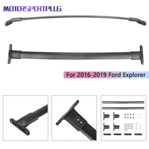2PCS Top Roof Rack For 2016-2019 Ford Explorer Crossbars Luggage Package Carrier - Picture 1 of 9