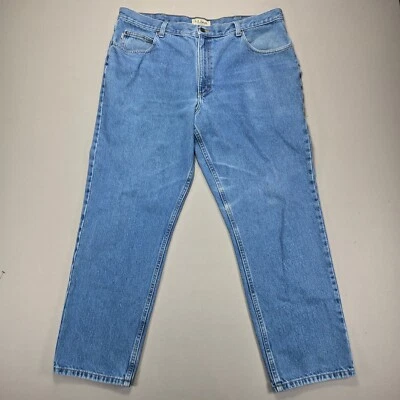 LL Bean Classic Fit 100% Cotton Blue Denim Jeans Men's 40x30 - Image 1 of 4