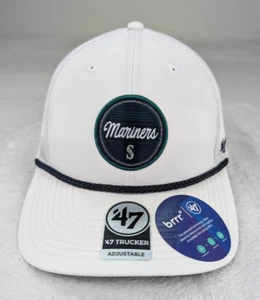 Seattle Mariners 47' White Hitch Rope Hat Adult Adjustable NWT - Picture 1 of 8