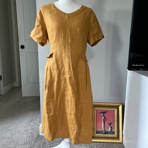 Grace Cove 100% Leinen Kleid Gr. M Neu mit Etikett - Bild 1 von 17