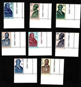 OPC 1963 España Builders Set Sc1187-1194 Estampillada sin montar o nunca montada - Imagen 1 de 1