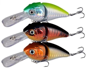 3PCS Fishing Lure Minnow Swimbait 15g Sinking Saltwater Wobblers Artificial Hook - Picture 1 of 6