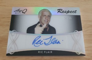 2017 Leaf Q Ric Flair Respect Auto #20/35 WWE
