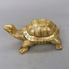 Pure Brass Turtle Tortoise Statue Animal Sculpture Figurine Ornament Miniature