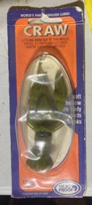 Vintage Snag Proof Craw Green Krebse 3 1/4" weich hohl unkrautfrei Angelköder Neu aus altem Lagerbestand - Bild 1 von 1