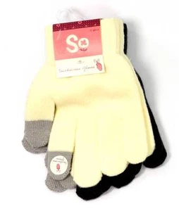 Guantes Winter So Mercy Niños Niñas 2 Pares Combo Pantalla Táctil Guante 1 Talla NUEVO 8934 - Imagen 1 de 3