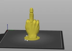 stl file for 3d printing - Giving someone the Dick-Finger - Afbeelding 1 van 5