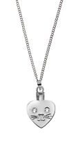 AngelStar 46506 Heart Cat Face Pendant With 20-inch Chain
