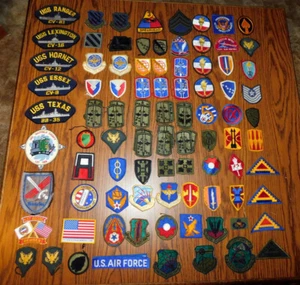 U.S. Military Patch Army ROTC NAVY Air Force bestickt Lot 95 Patches Alaska - Bild 1 von 23