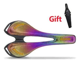 Carbon Saddle PU Leather Saddle Mtb Road Folding Bike Saddle Seat Bike Parts - Picture 1 of 29