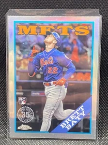 2023 Topps Chrome Update Brett Baty 1988 Refractor Rookie RC #88CU-15 Mets - Bild 1 von 2