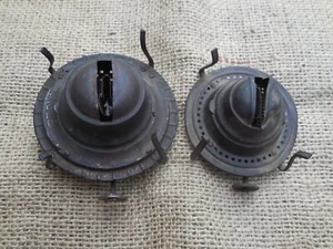 TWO ANTIQUE ELDORADO-WALERBURY GAS LAMP BURNERS BRASS PARTS#M - Picture 1 of 12